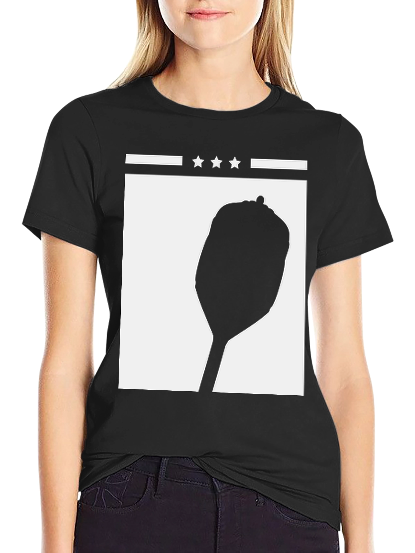 Novelty Silhouette Graphic T-Shirt
