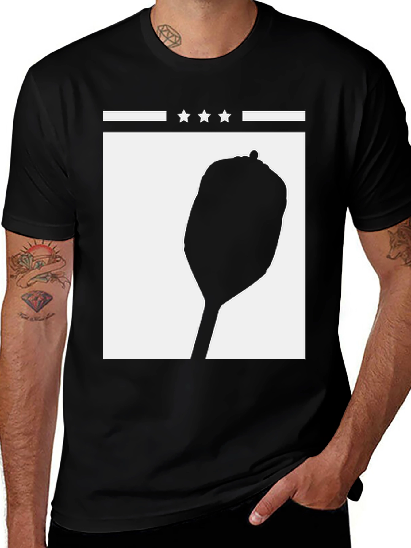 Novelty Silhouette Graphic T-Shirt