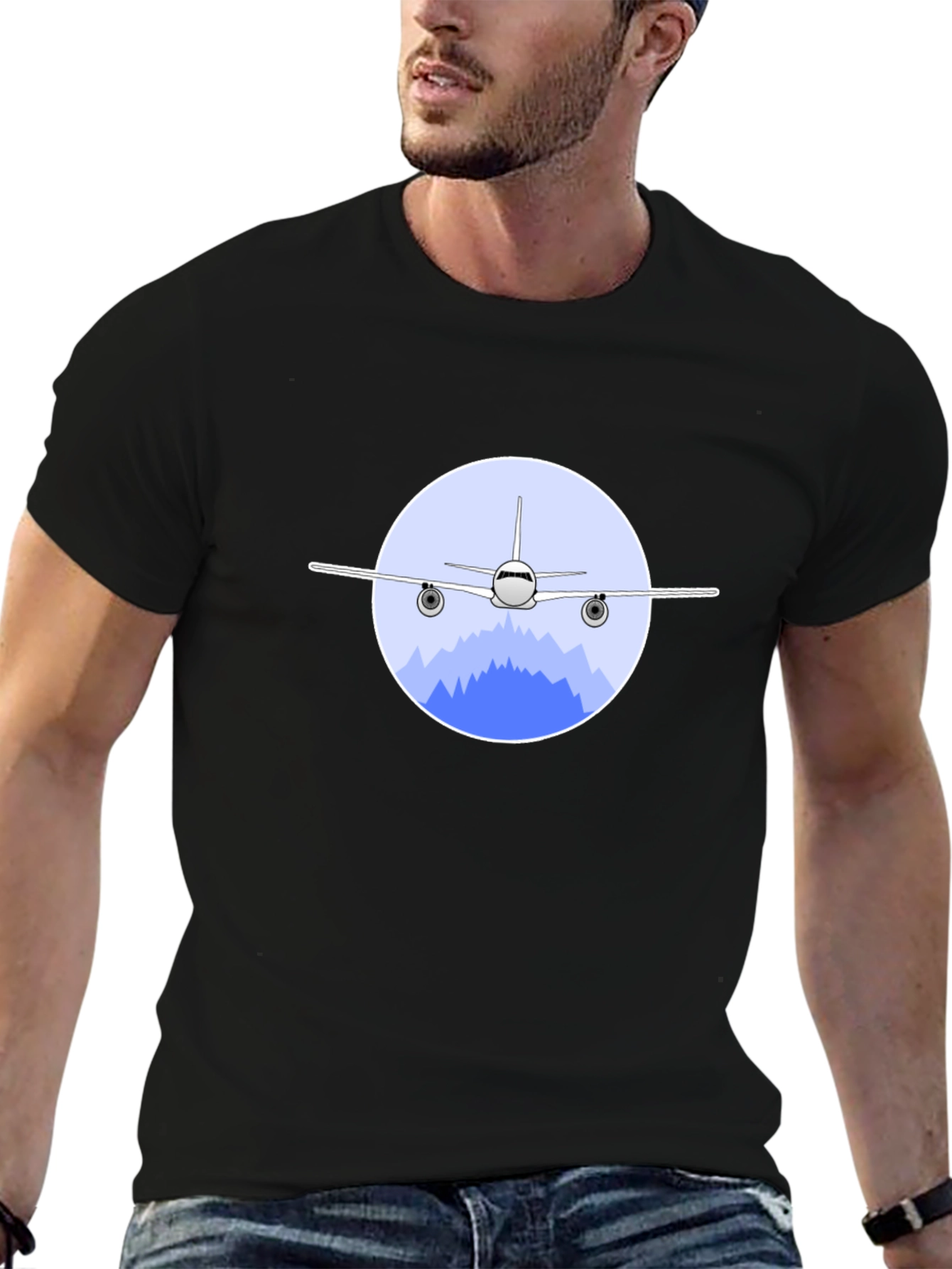 Airplane Graphic Tee - Fly High in Style