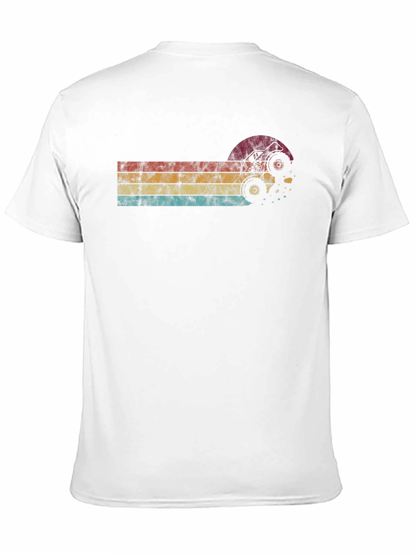 Retro ATV Sunset T-Shirt - Black