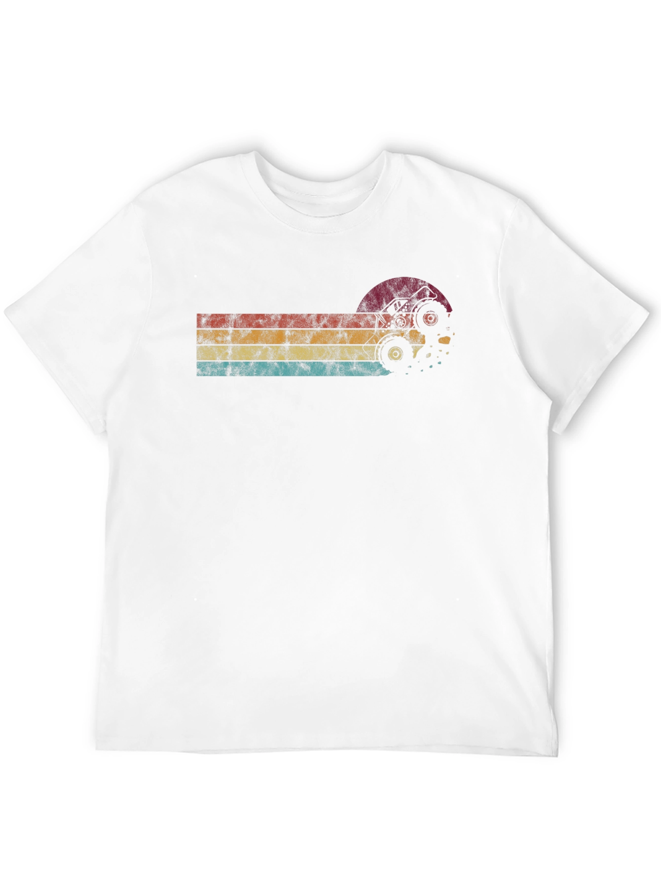 Retro ATV Sunset T-Shirt - Black