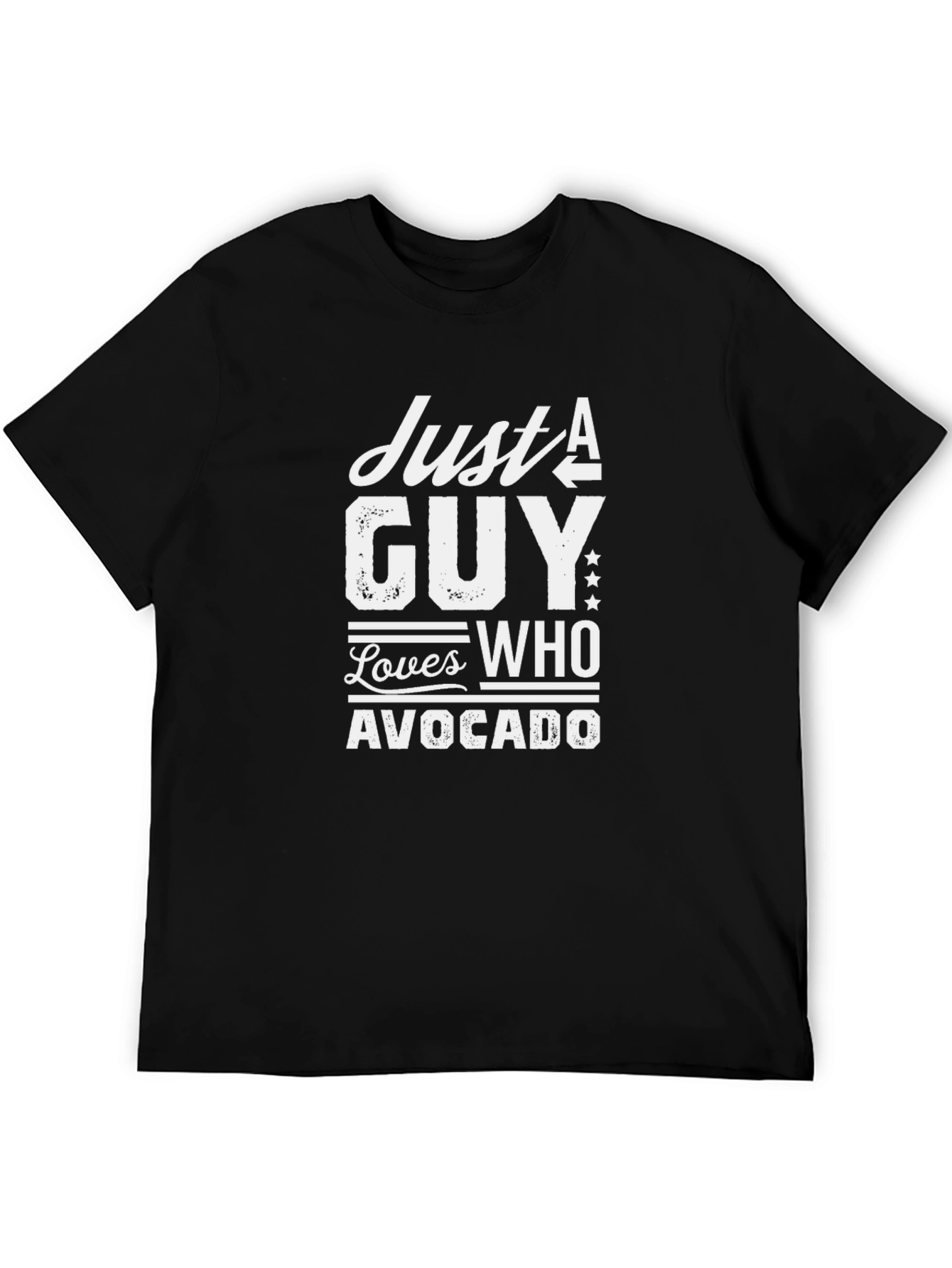 Just A Guy Who Loves Avocado Graphic Tee