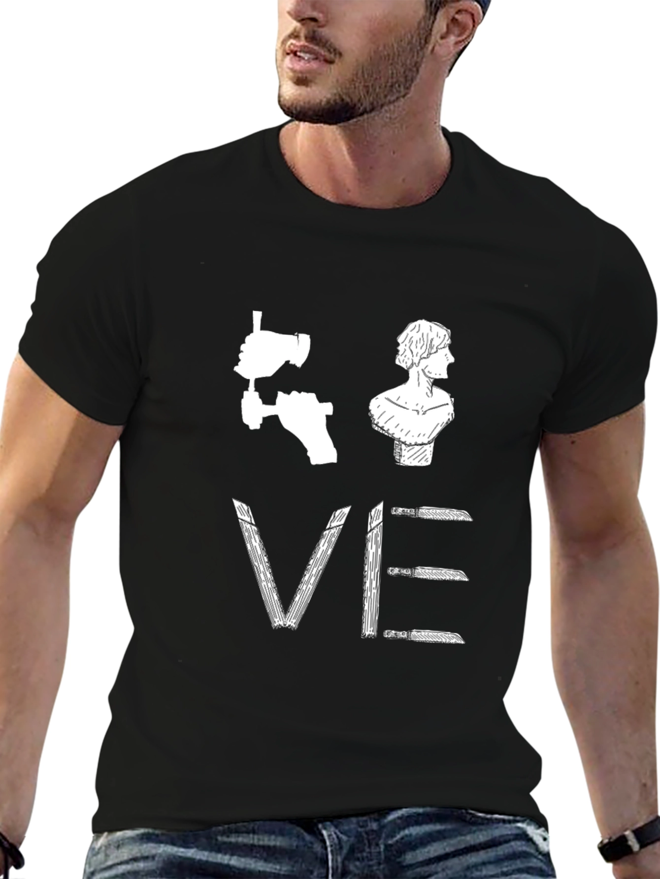 Sculptors Love Black Graphic T-Shirt