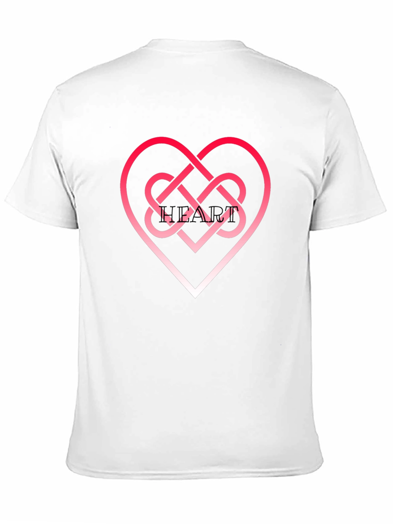 Heart Knot Graphic Black T-Shirt