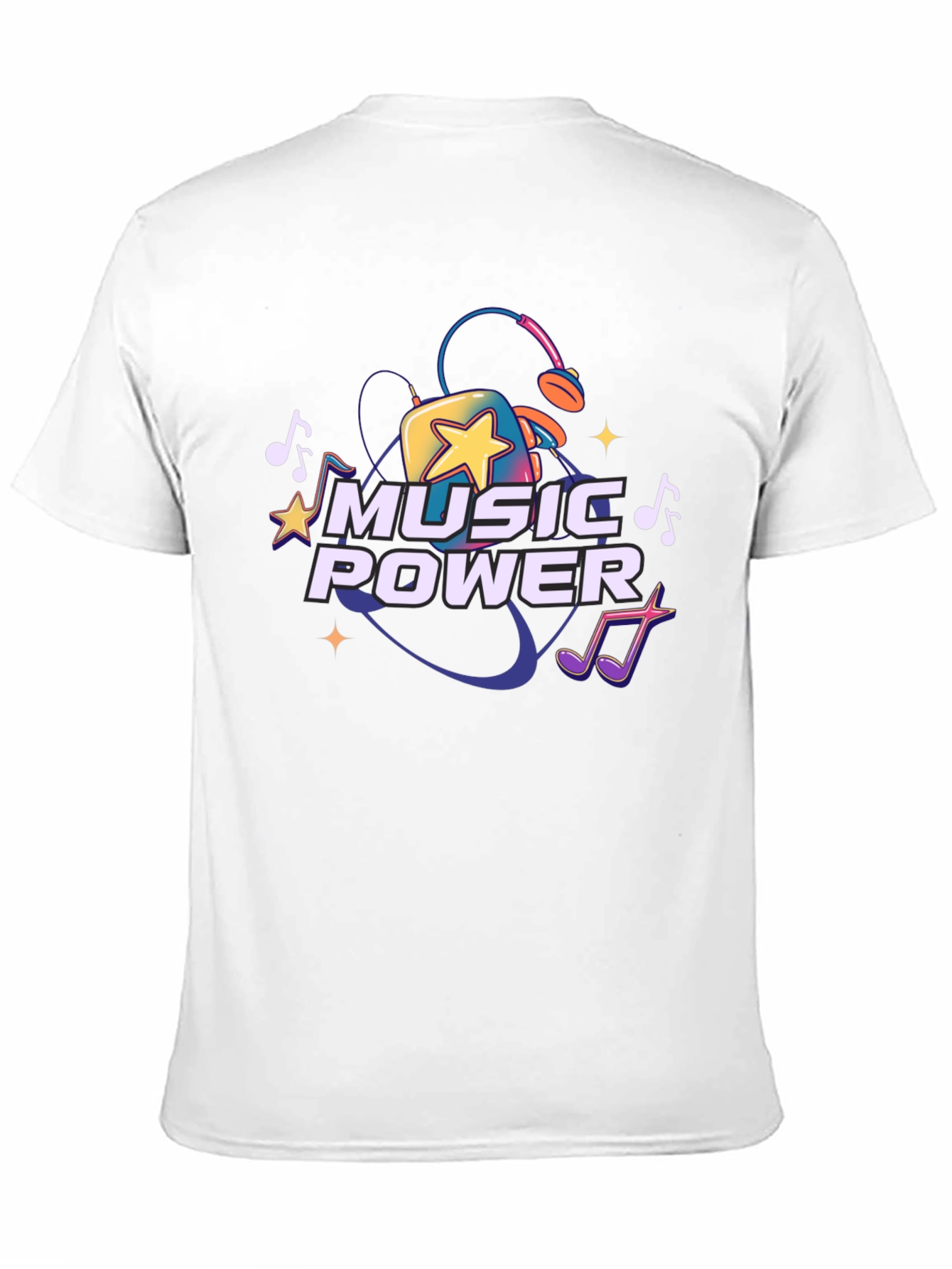 Music Power Graphic Tee - Black