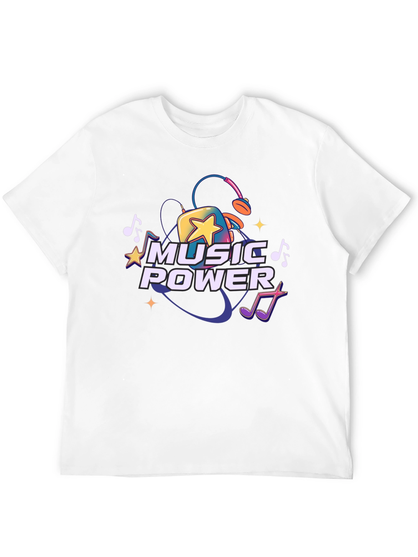 Music Power Graphic Tee - Black