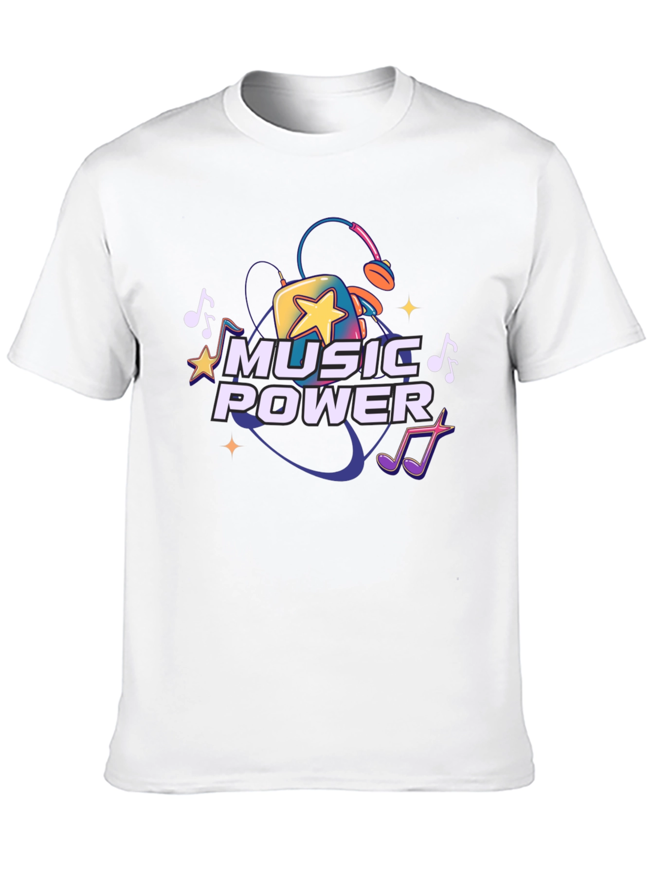 Music Power Graphic Tee - Black