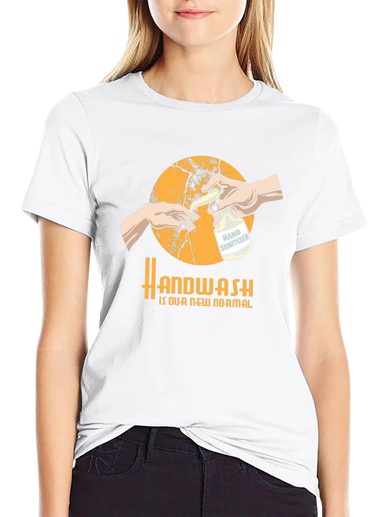 Handwash is Our New Normal Black T-Shirt