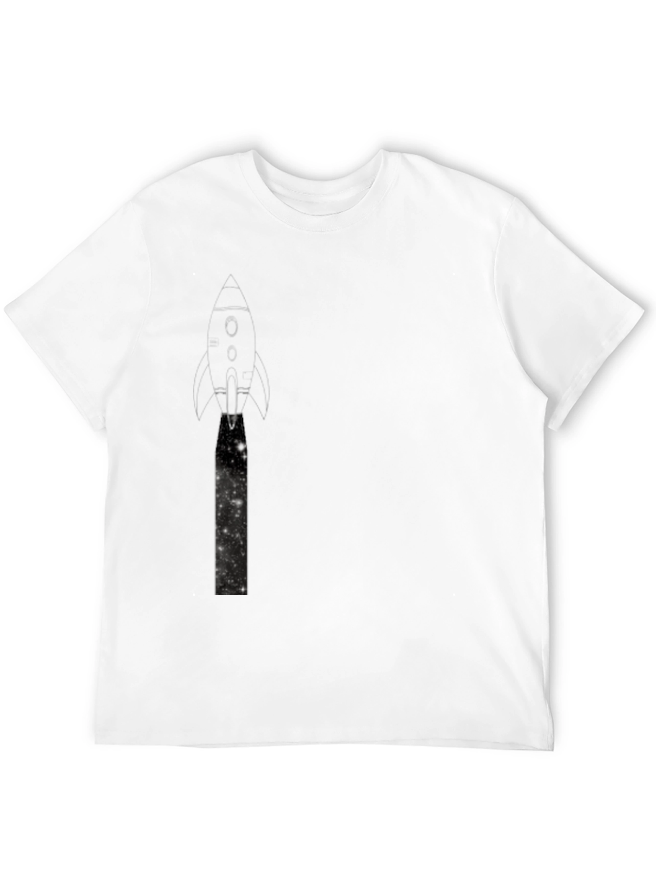 Rocket Launch Graphic Black T-Shirt