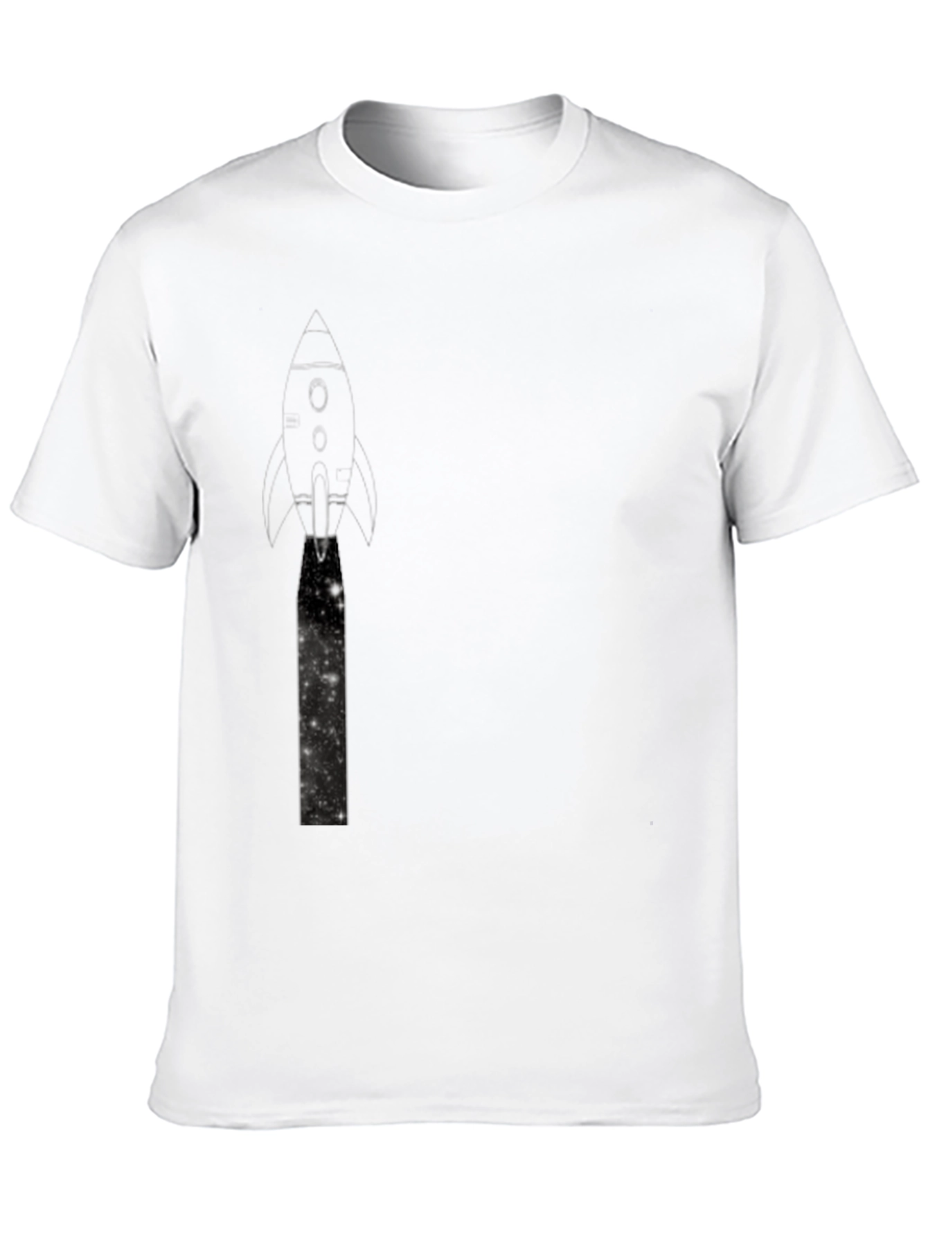 Rocket Launch Graphic Black T-Shirt