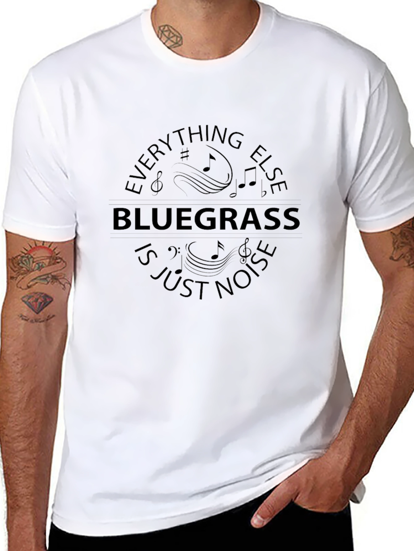 Bluegrass Music T-Shirt - Everything Else is Just Noise