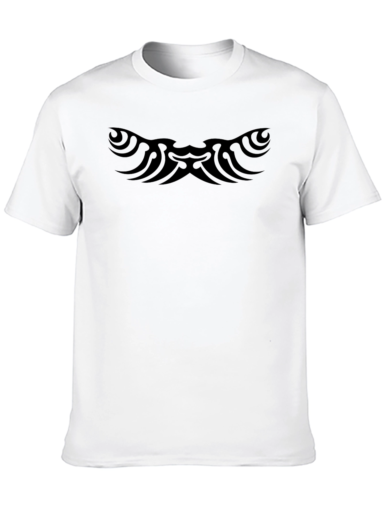 Tribal Tattoo Design Black T-Shirt - Casual Comfort