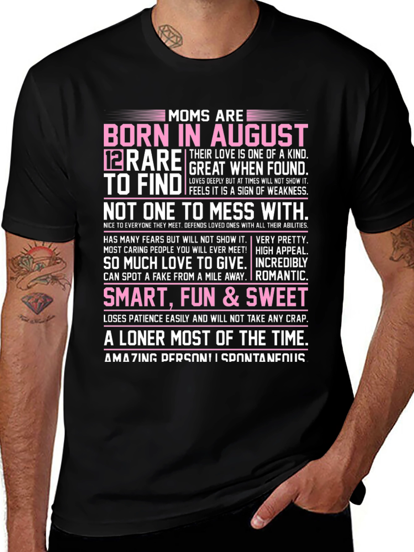 Moms Born in August T-Shirt
