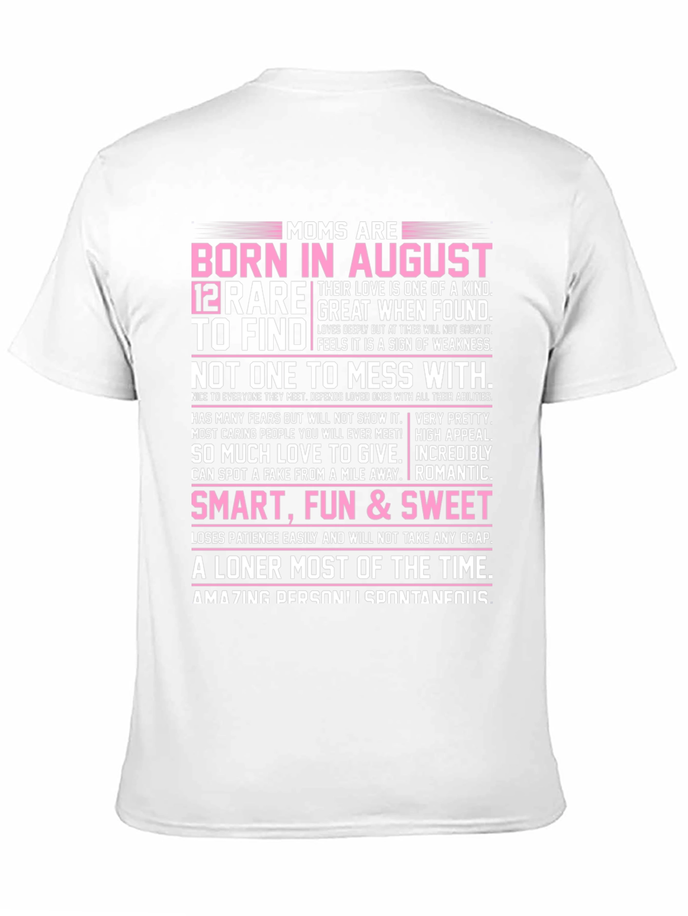 Moms Born in August T-Shirt