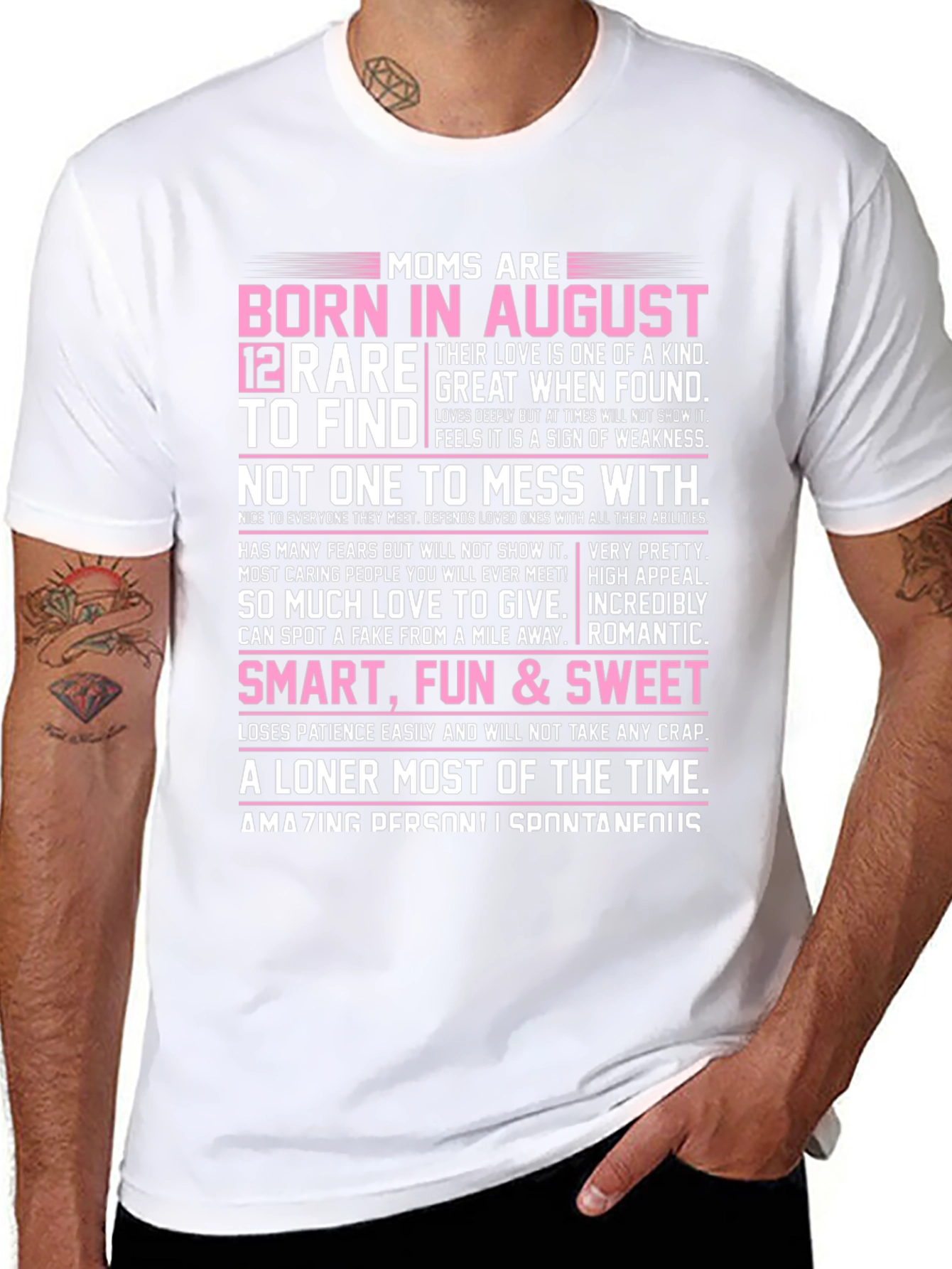 Moms Born in August T-Shirt