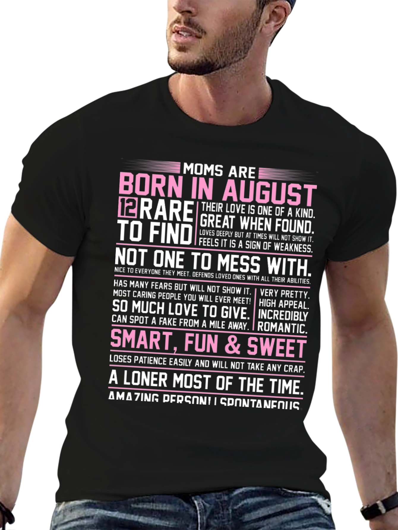 Moms Born in August T-Shirt