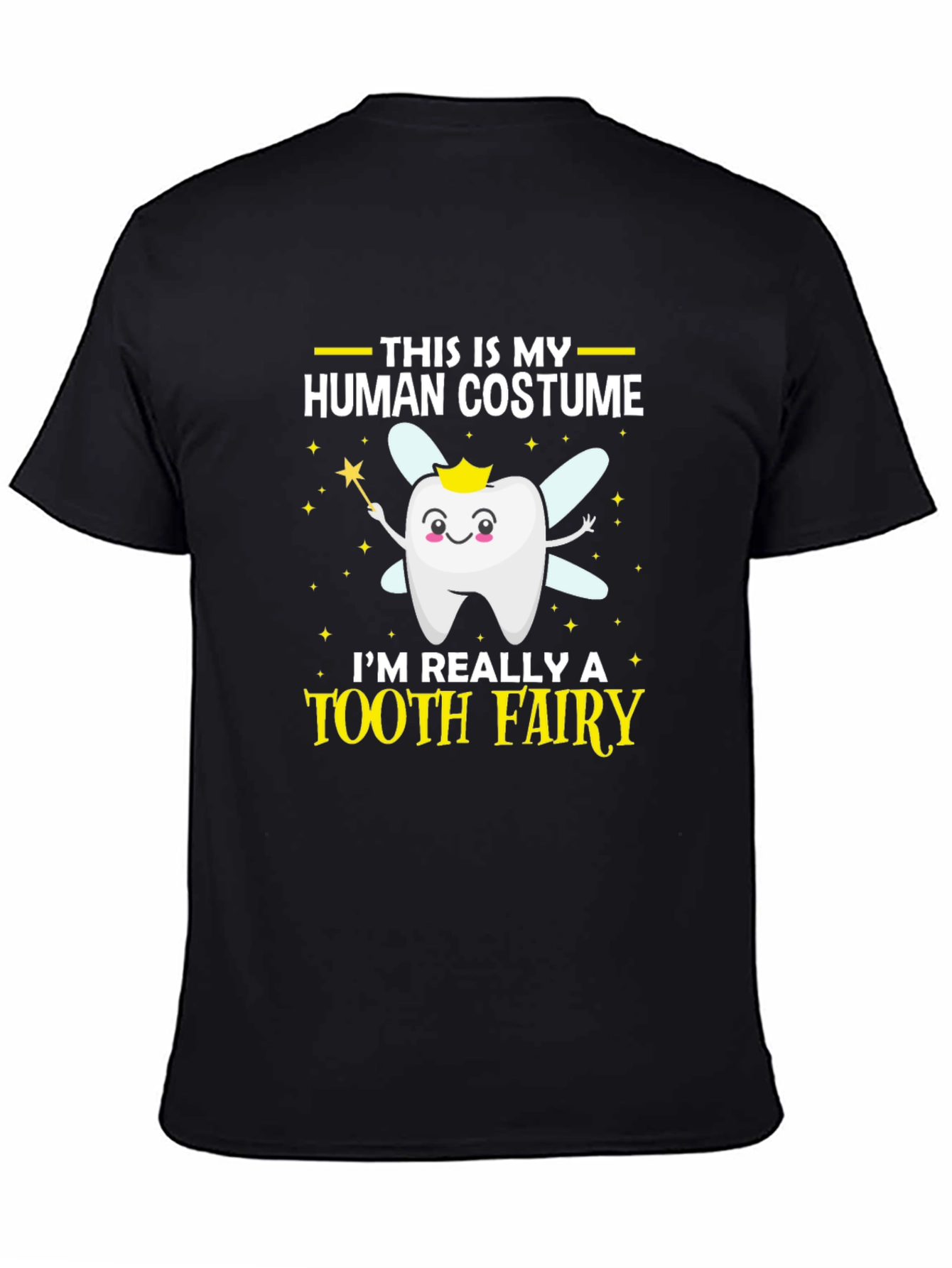 Tooth Fairy Human Costume T-Shirt Funny Halloween Tee