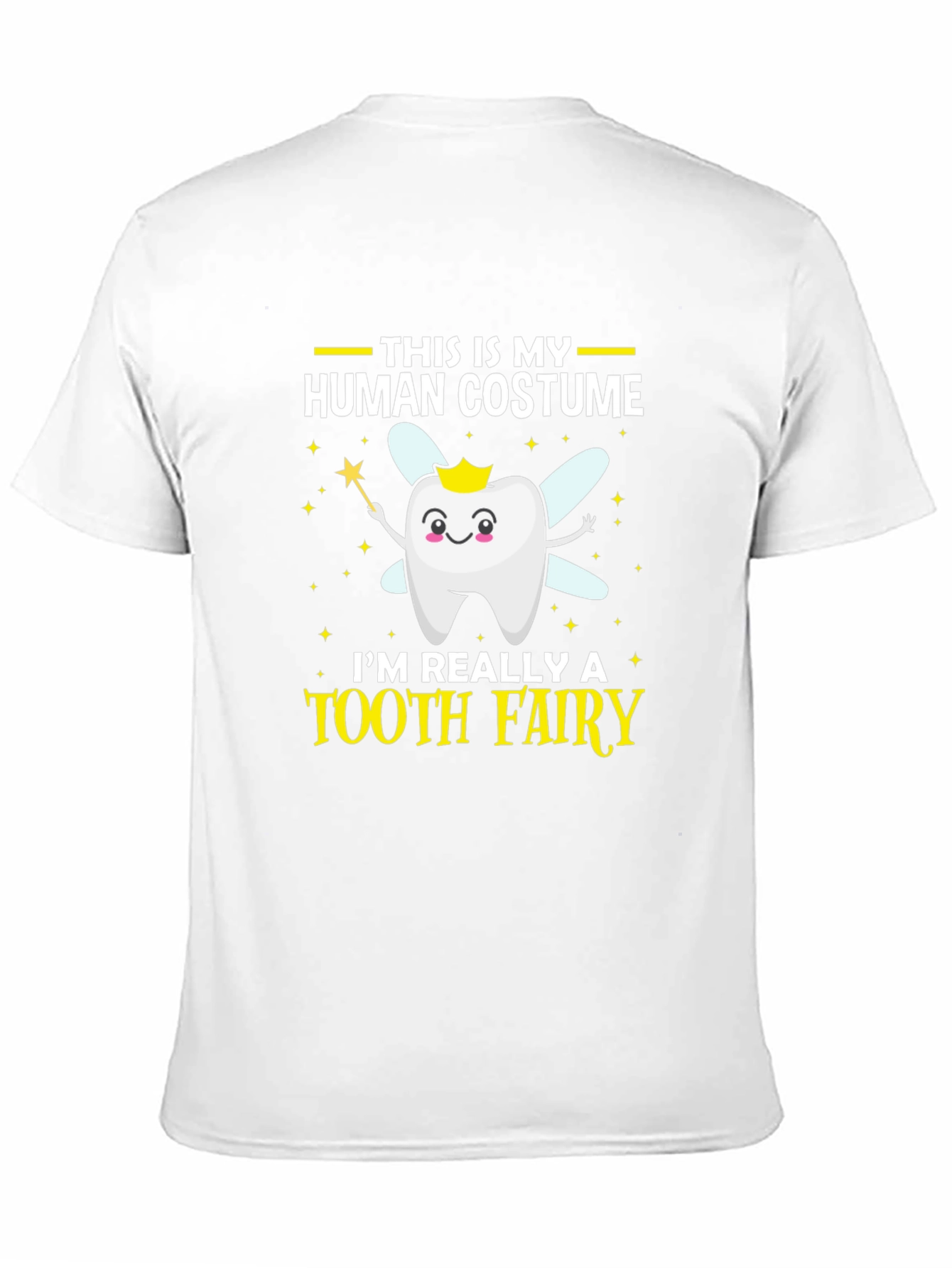 Tooth Fairy Human Costume T-Shirt Funny Halloween Tee