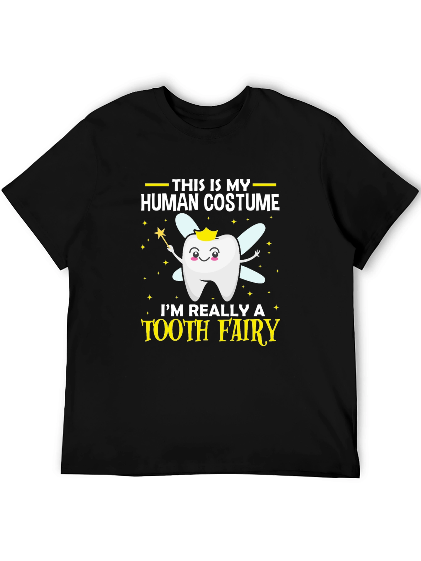 Tooth Fairy Human Costume T-Shirt Funny Halloween Tee