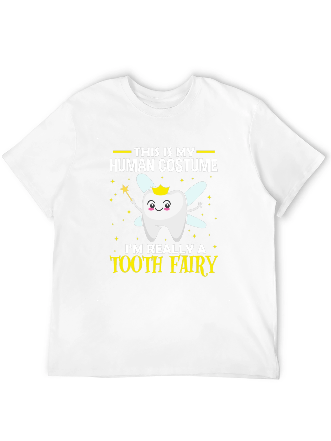 Tooth Fairy Human Costume T-Shirt Funny Halloween Tee