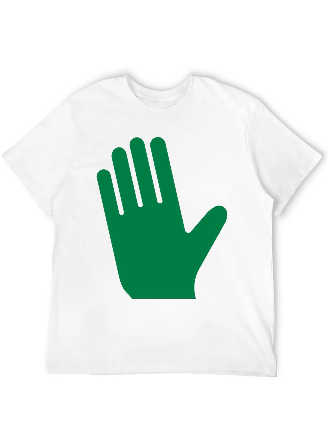 Green Hand Graphic Black T-Shirt