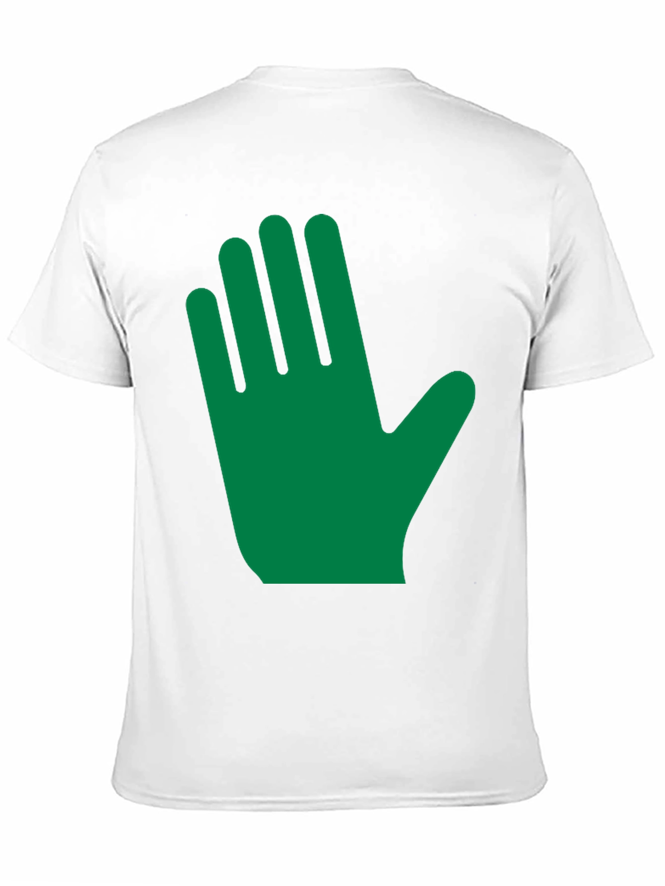 Green Hand Graphic Black T-Shirt