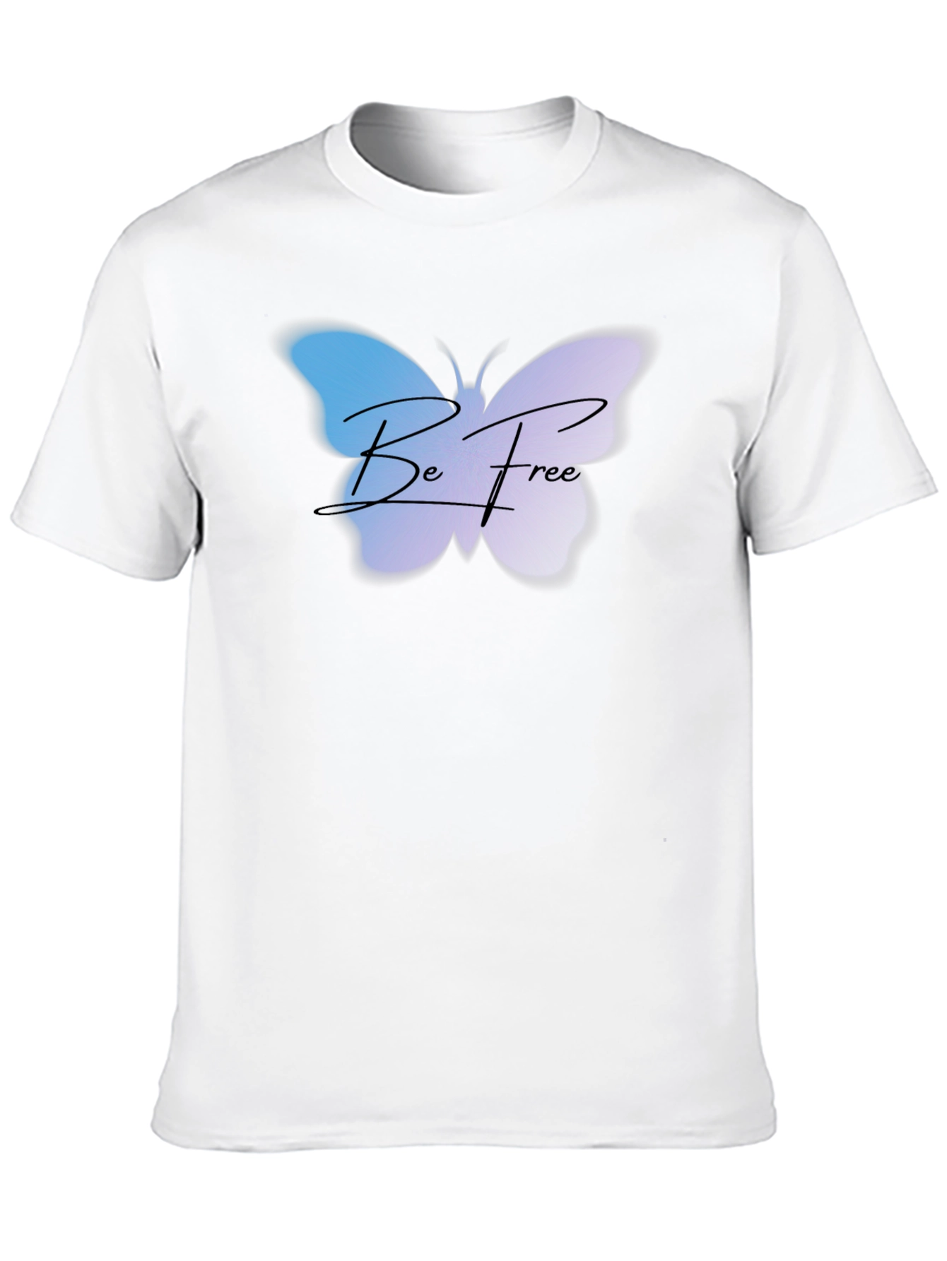 Be Free Butterfly Graphic Tee - Black