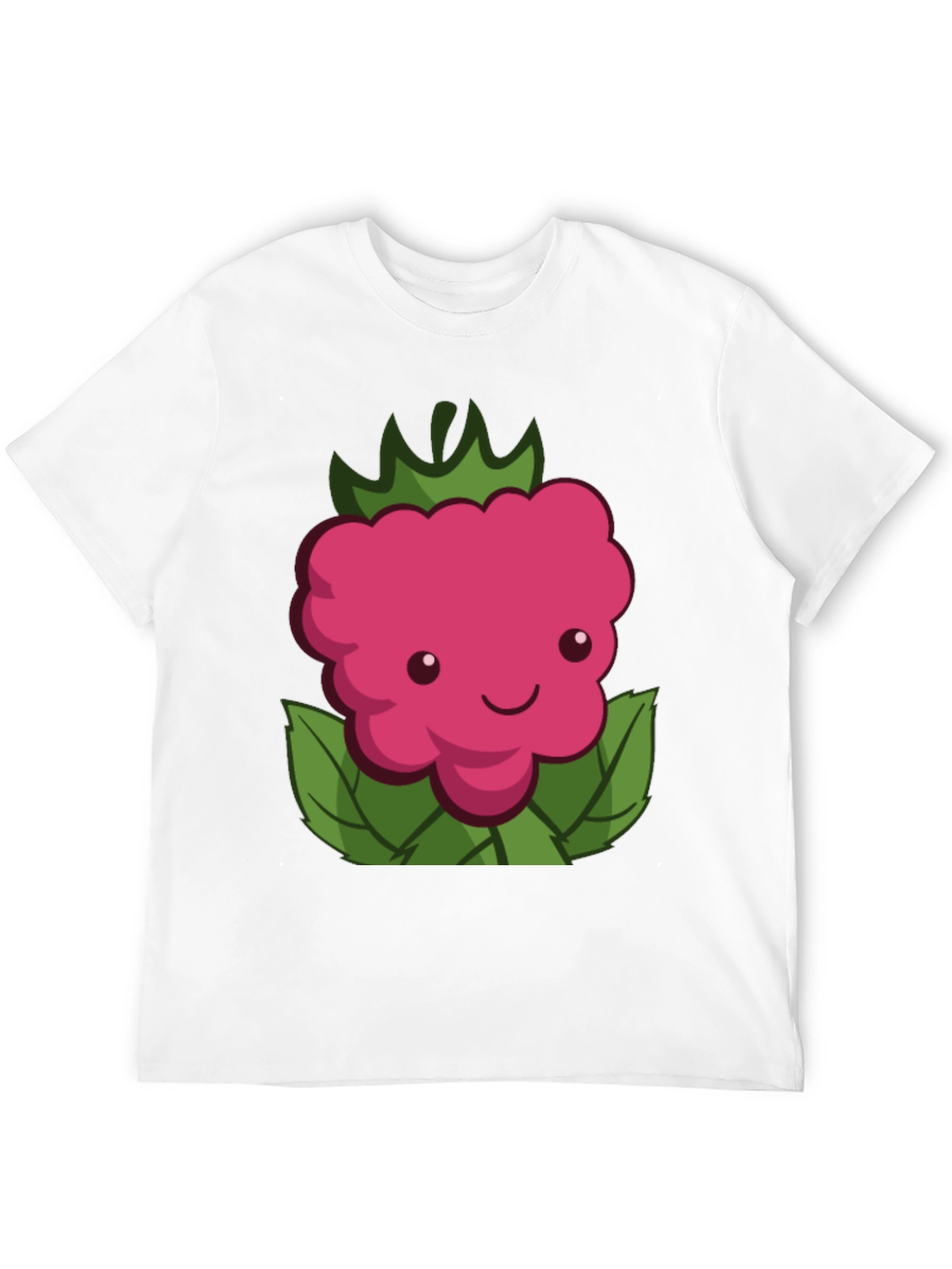 Cute Raspberry Graphic Tee - Black Unisex T-Shirt