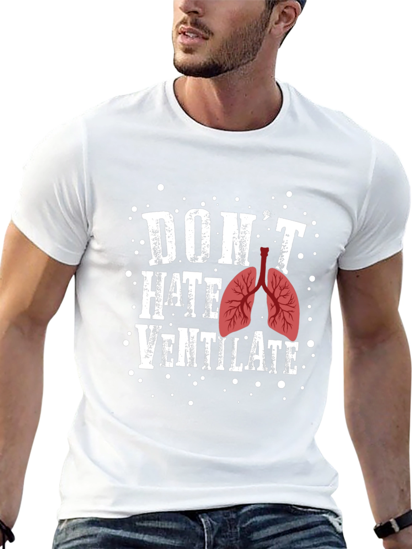 Dont Hate Ventilate Graphic T-Shirt
