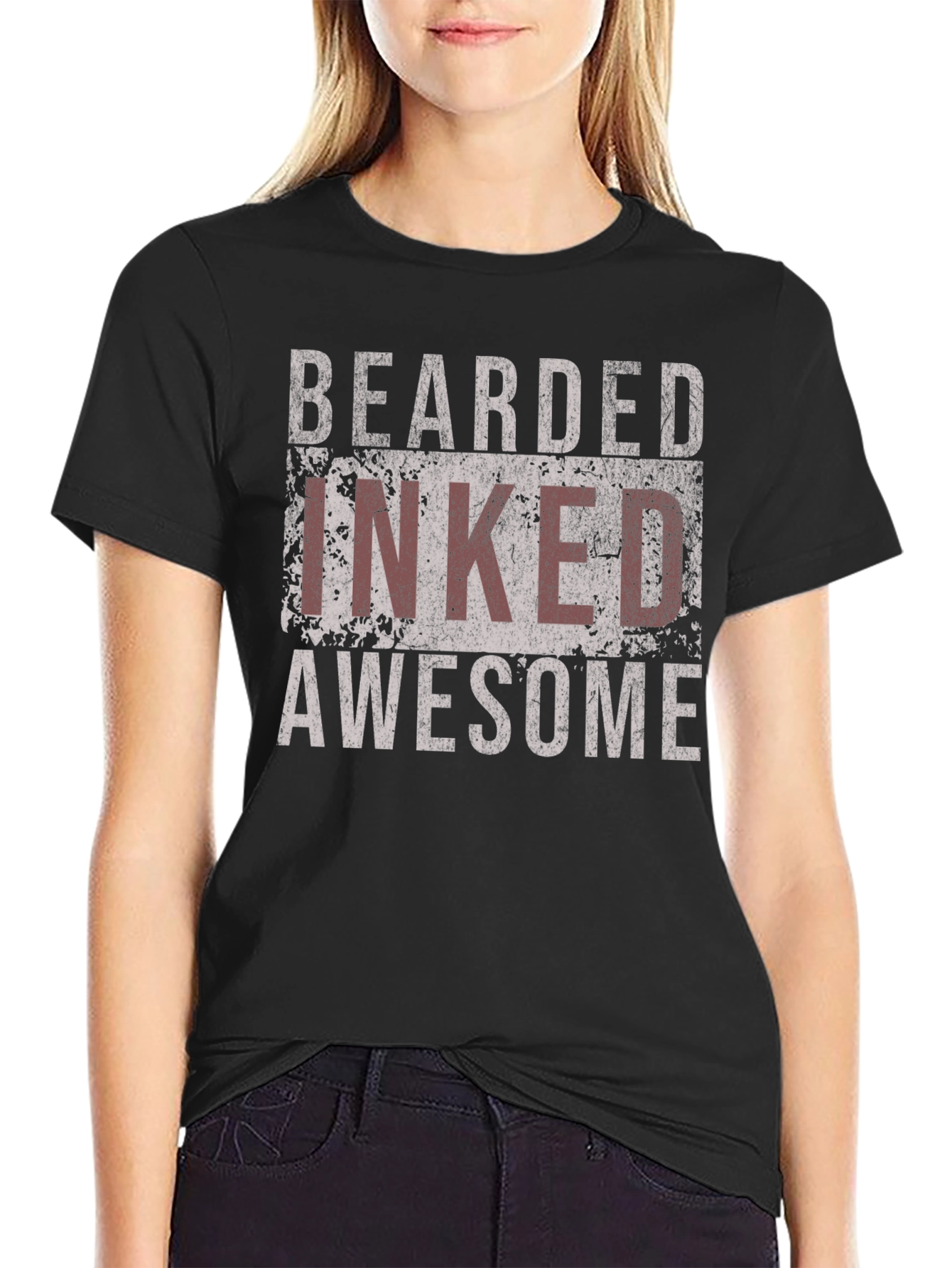 Bearded Inked Awesome Graphic T-Shirt