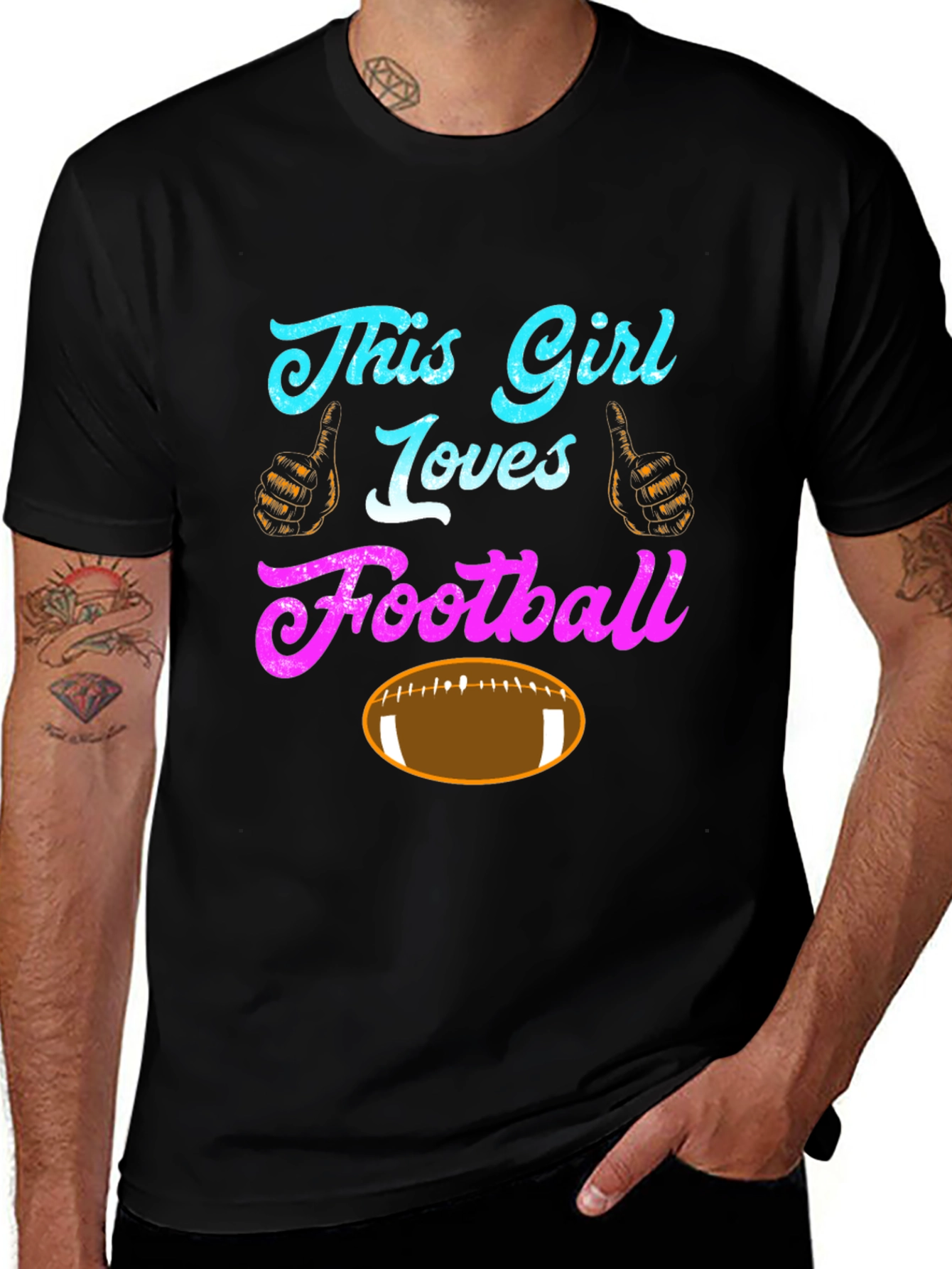 This Girl Loves Football T-Shirt