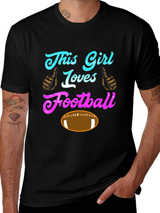 This Girl Loves Football T-Shirt