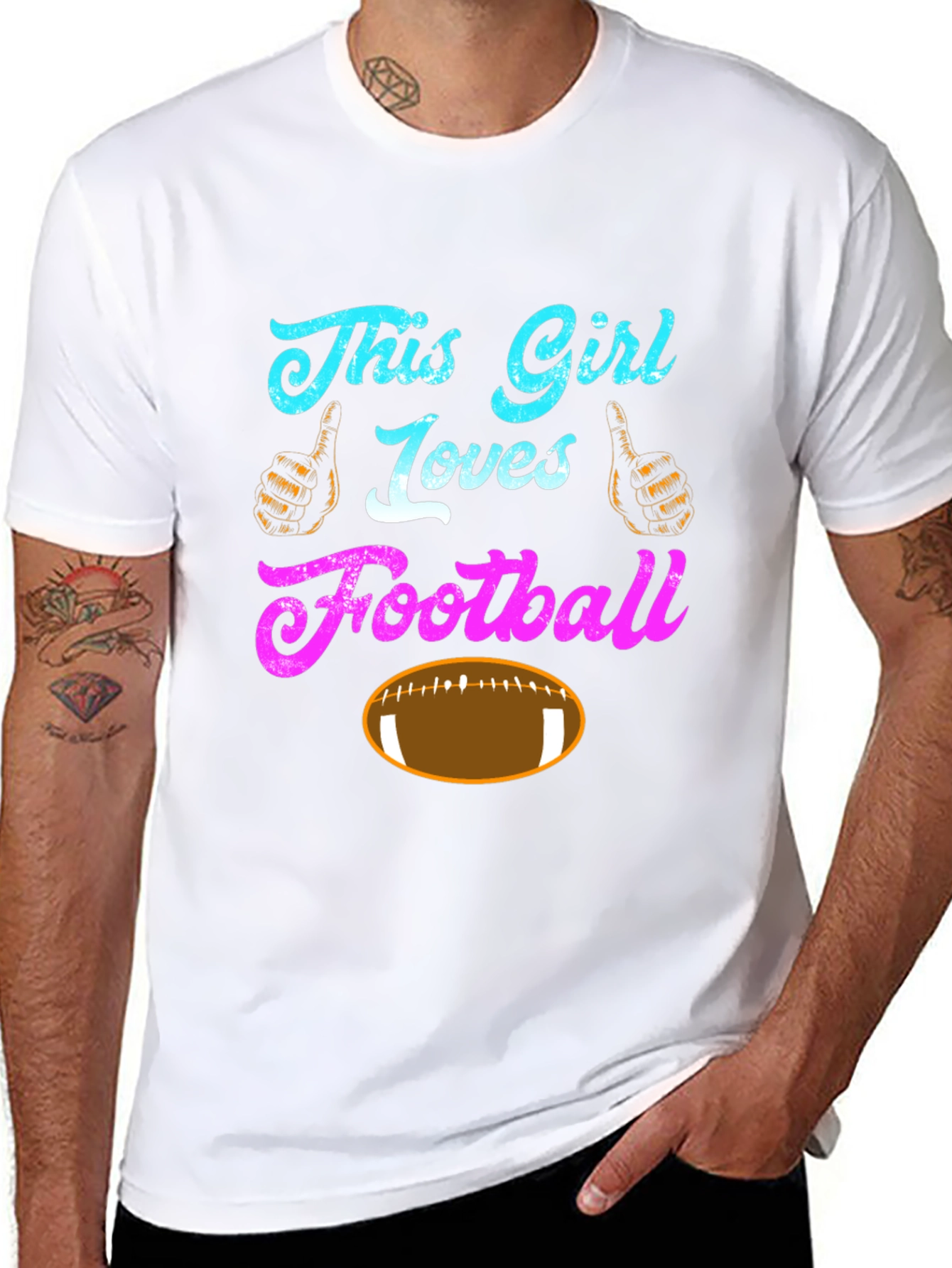 This Girl Loves Football T-Shirt
