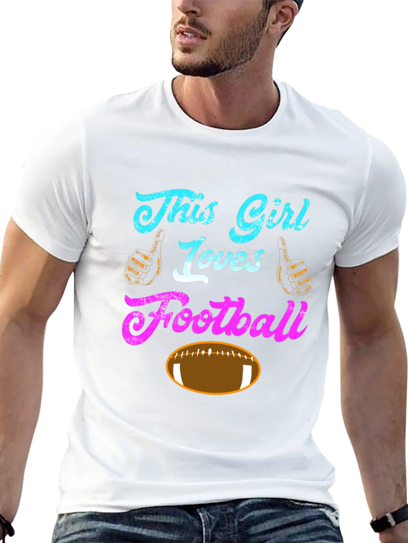 This Girl Loves Football T-Shirt