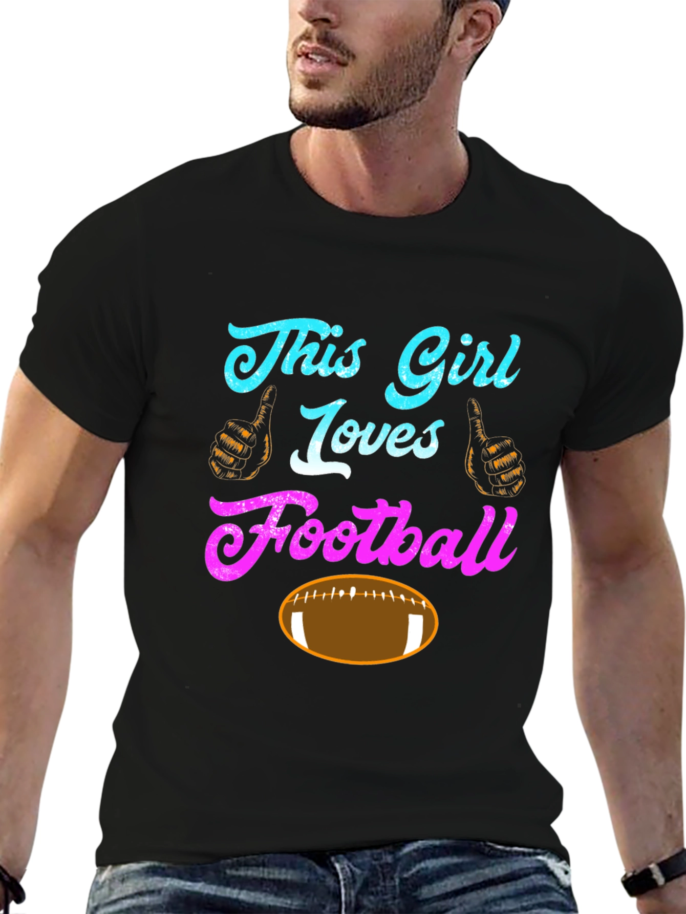 This Girl Loves Football T-Shirt
