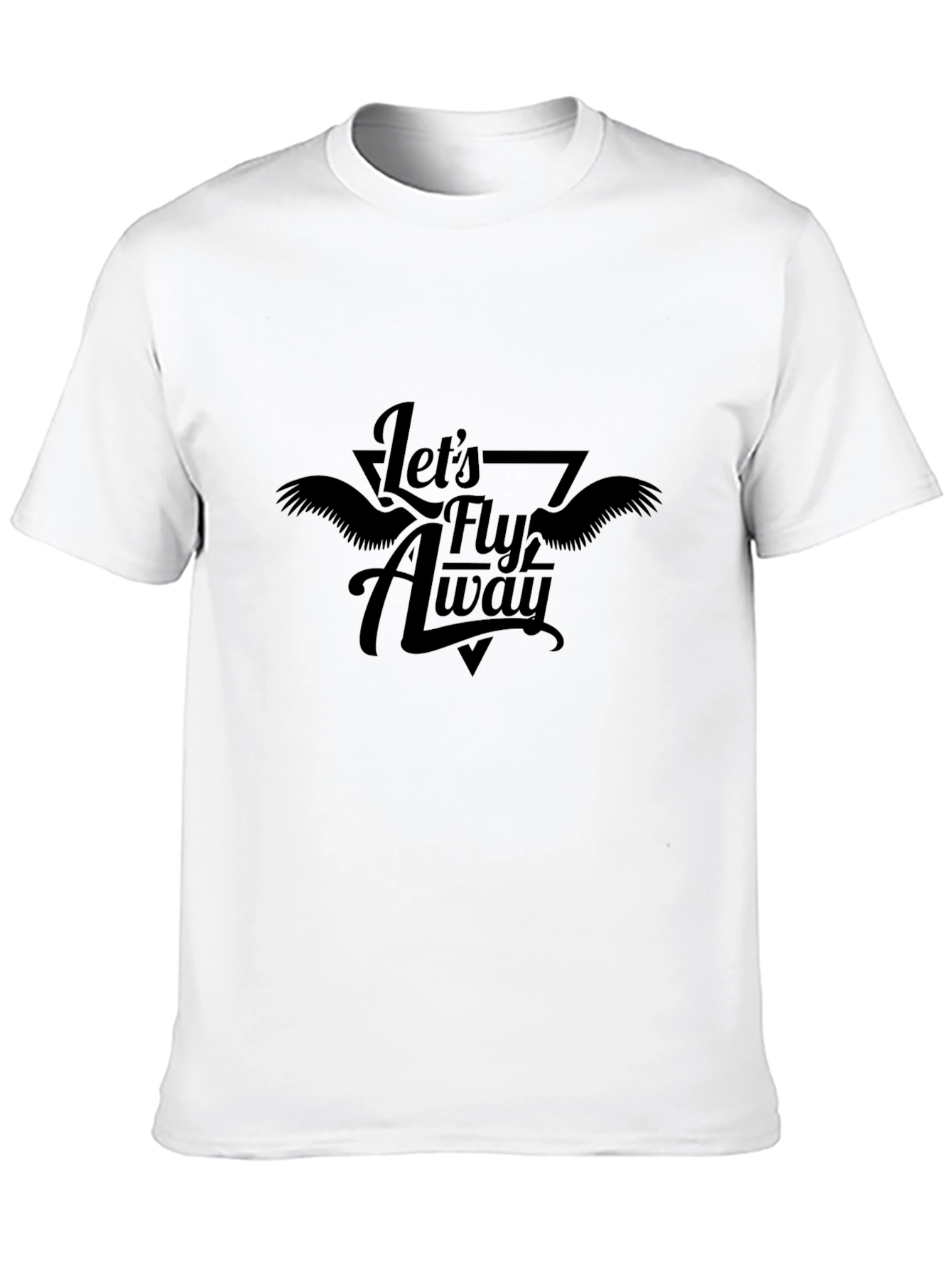 Lets Fly Away Graphic T-Shirt - Black