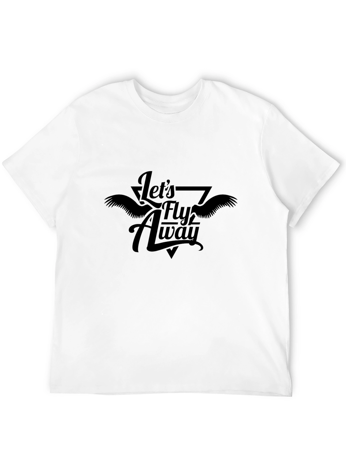 Lets Fly Away Graphic T-Shirt - Black