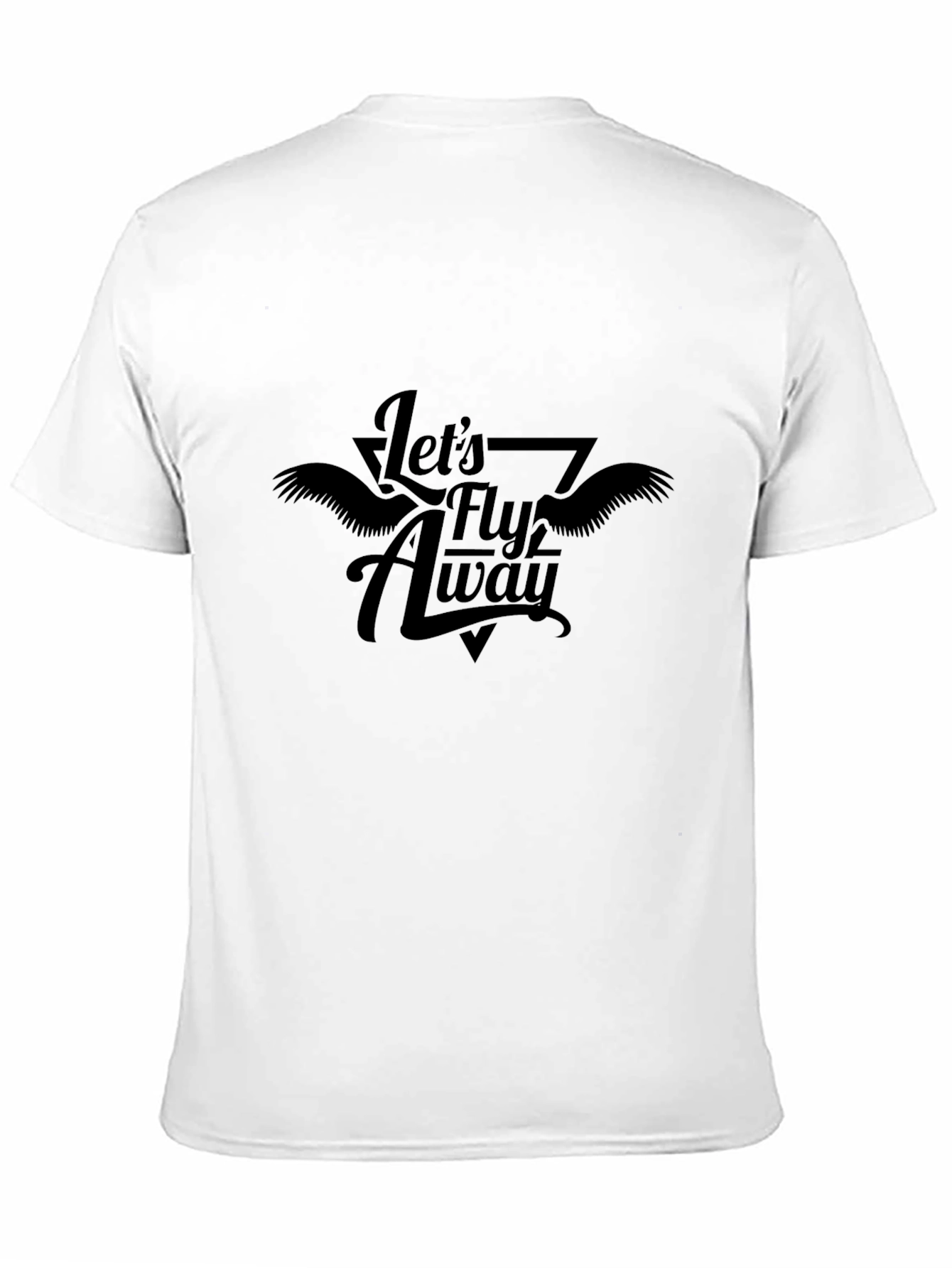 Lets Fly Away Graphic T-Shirt - Black