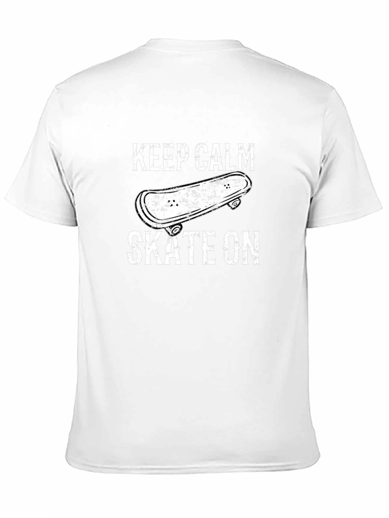 Keep Calm Skate On T-Shirt - Skateboard Graphic Tee
