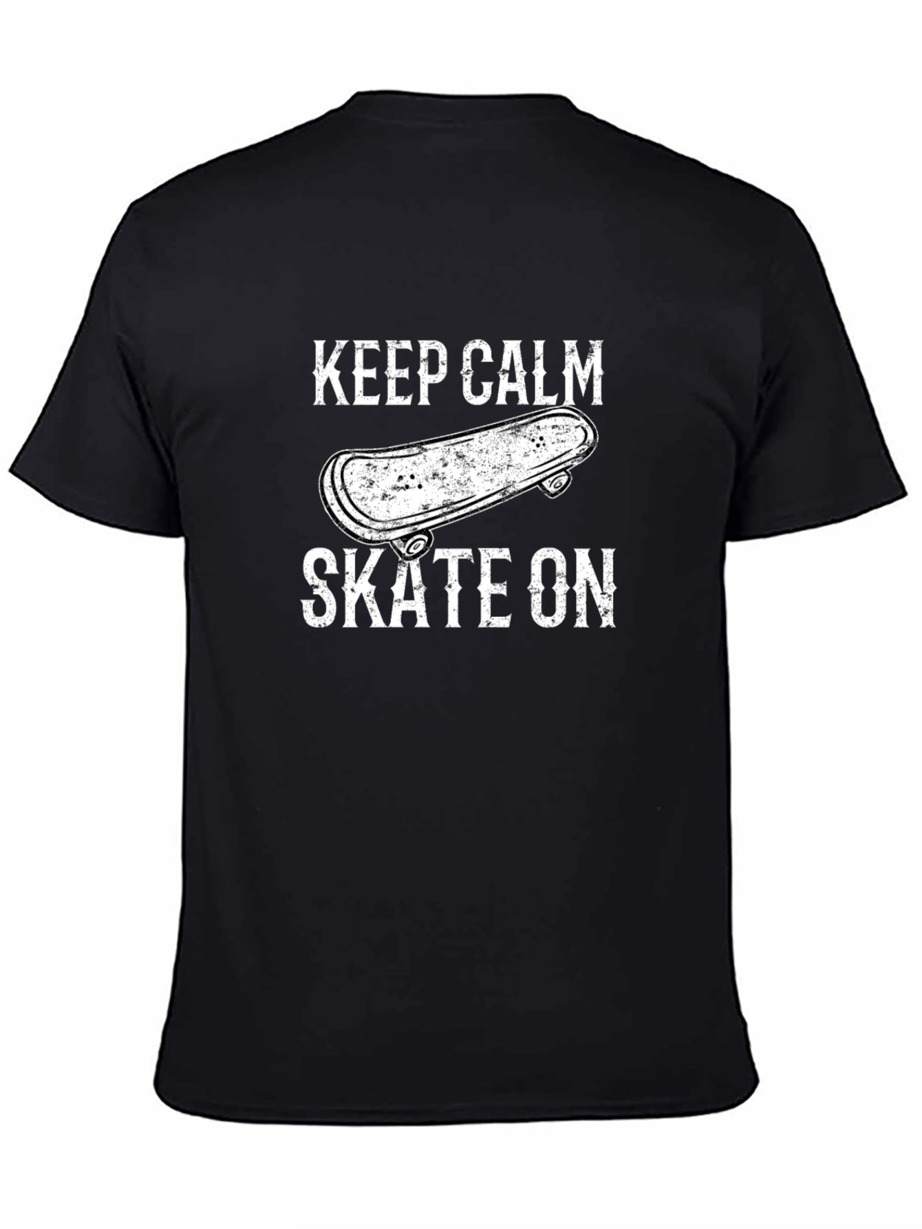 Keep Calm Skate On T-Shirt - Skateboard Graphic Tee