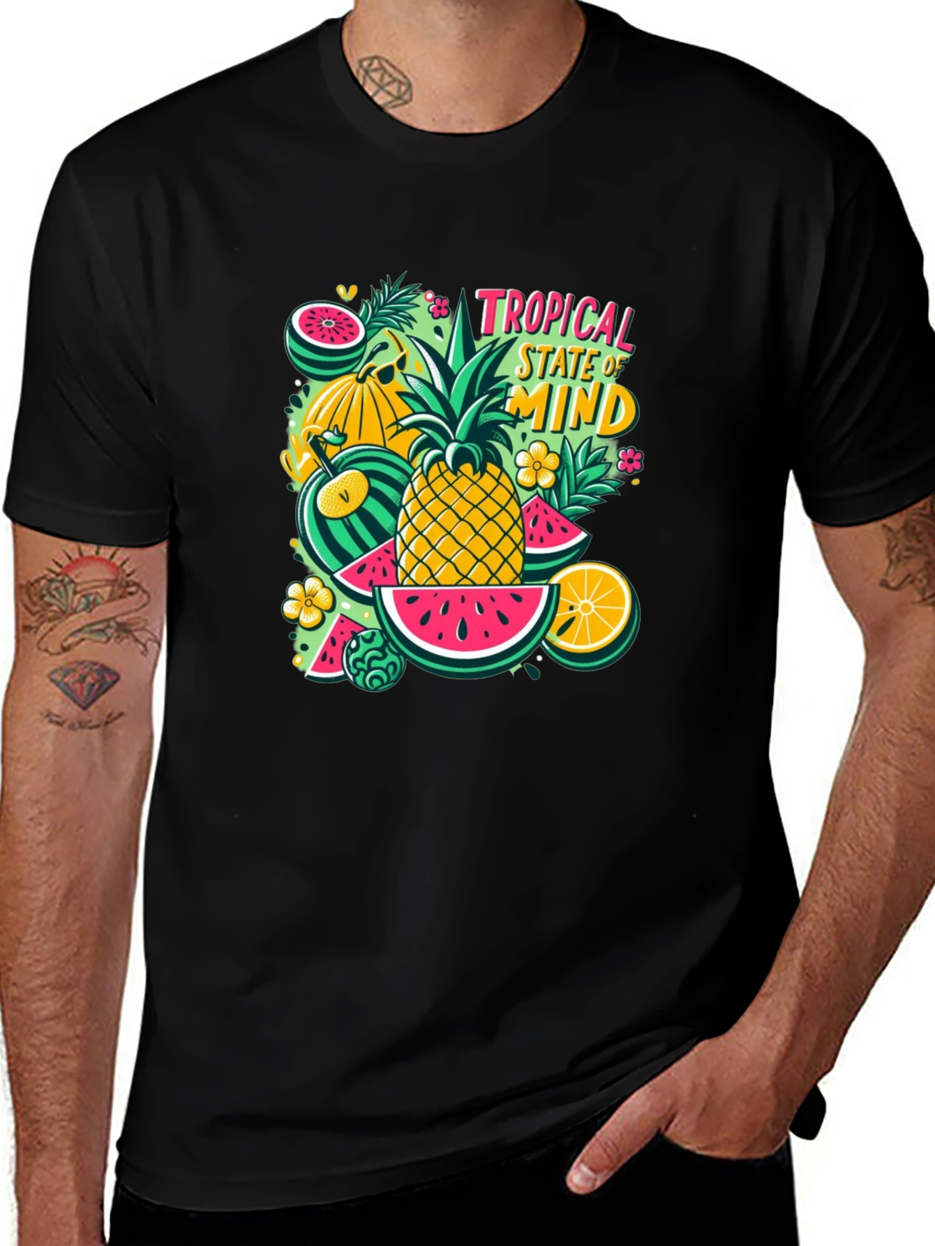 Tropical State of Mind Graphic Tee - Summer Vibes