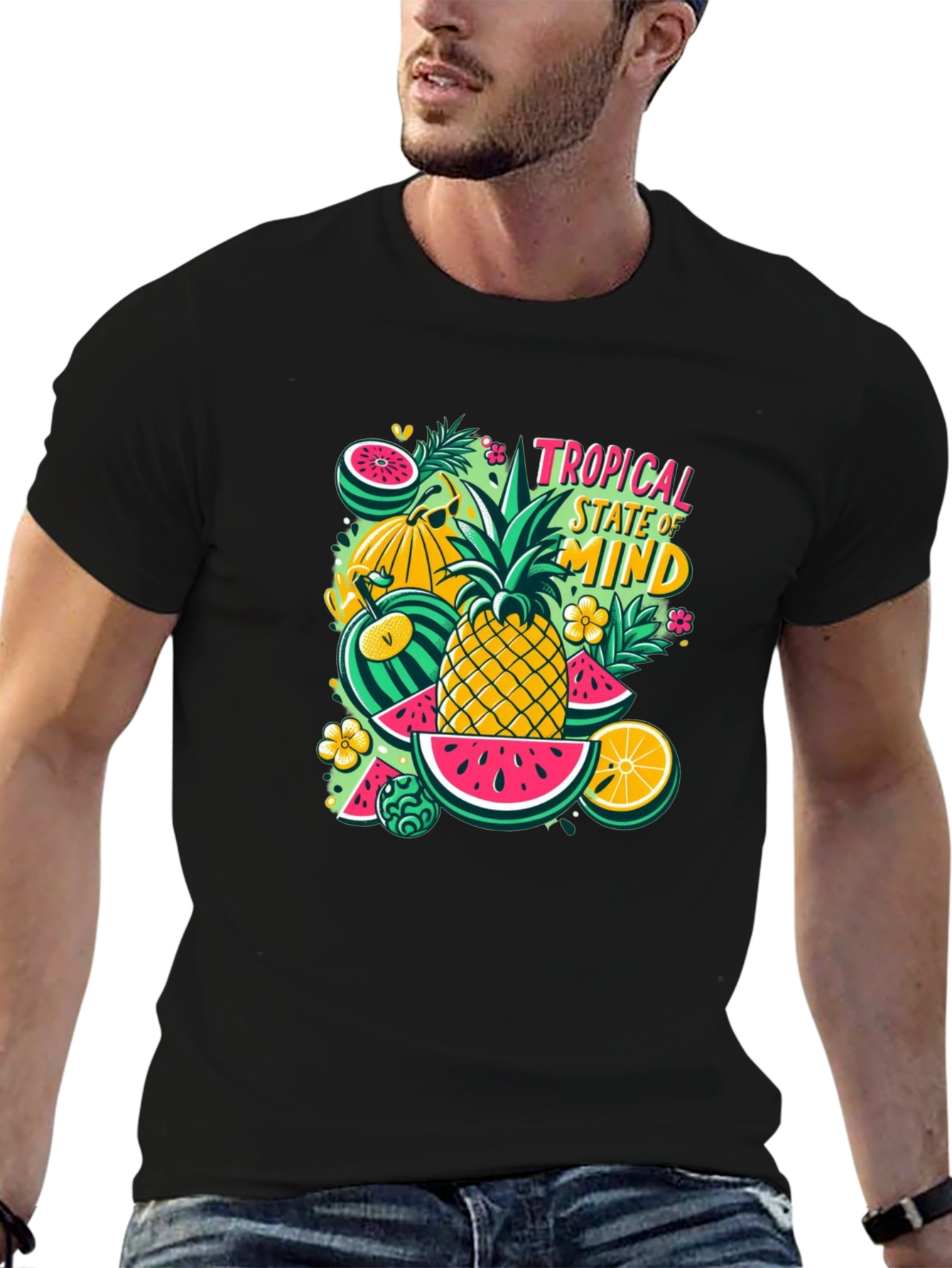 Tropical State of Mind Graphic Tee - Summer Vibes