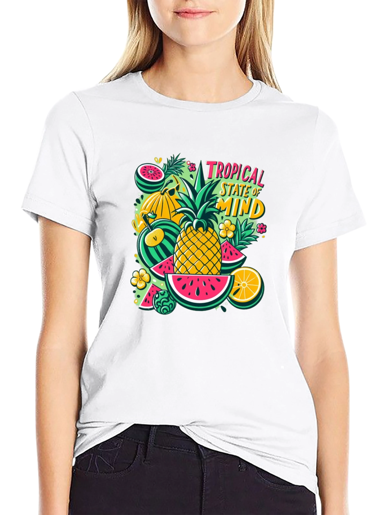 Tropical State of Mind Graphic Tee - Summer Vibes