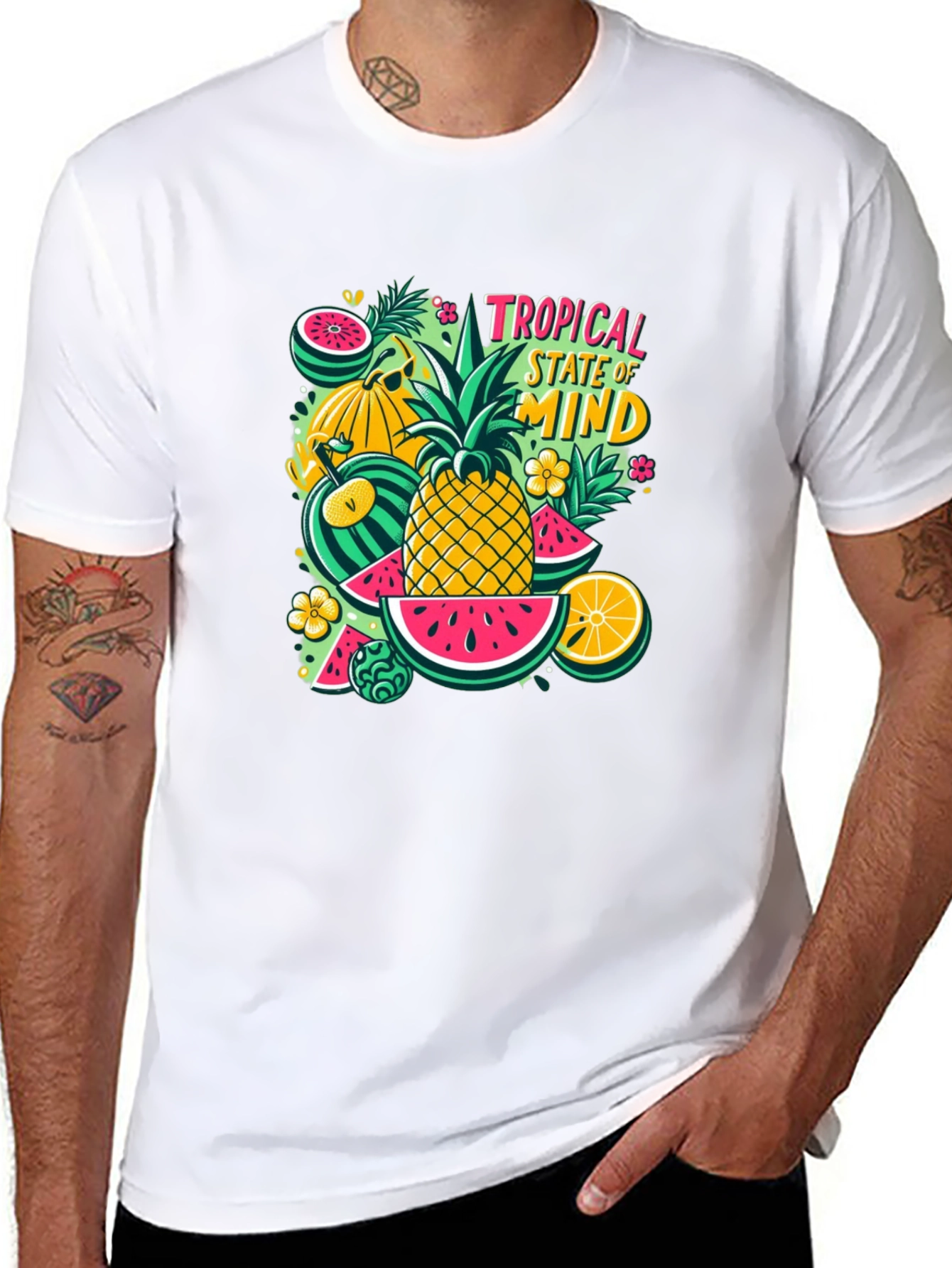 Tropical State of Mind Graphic Tee - Summer Vibes