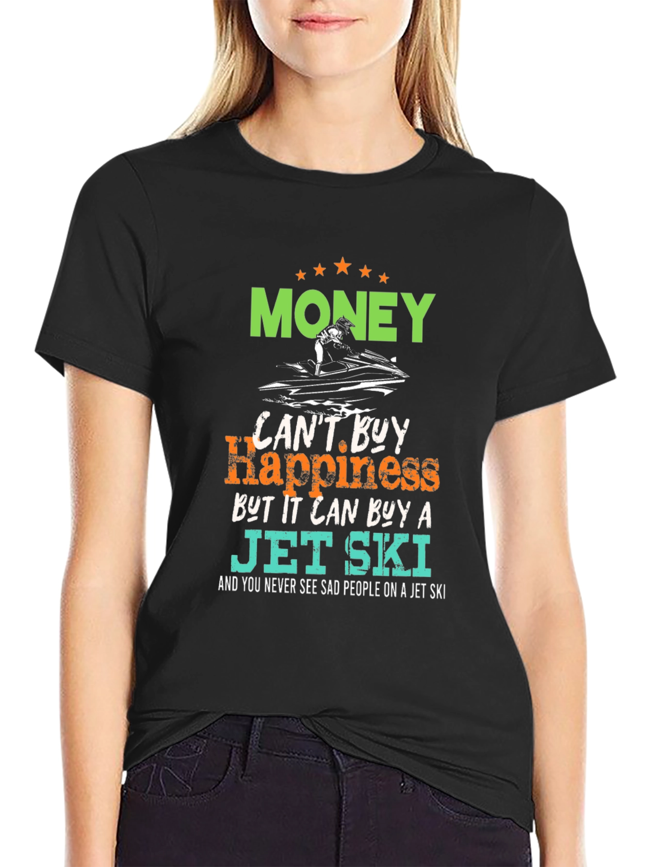 Money Can Buy a Jet Ski Graphic T-Shirt