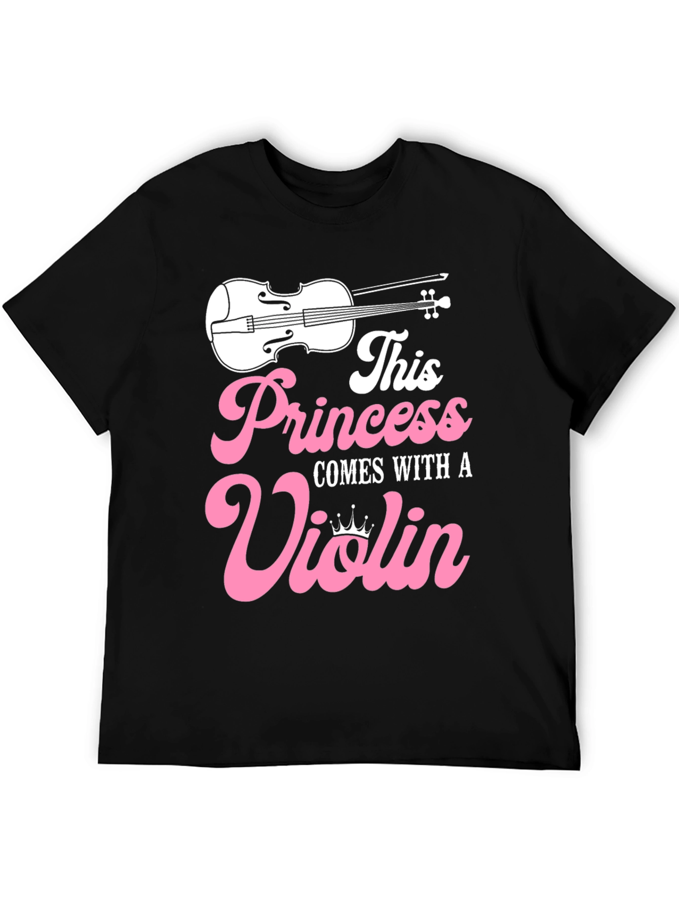 Princess Violin T-Shirt - Musician Girl Tee