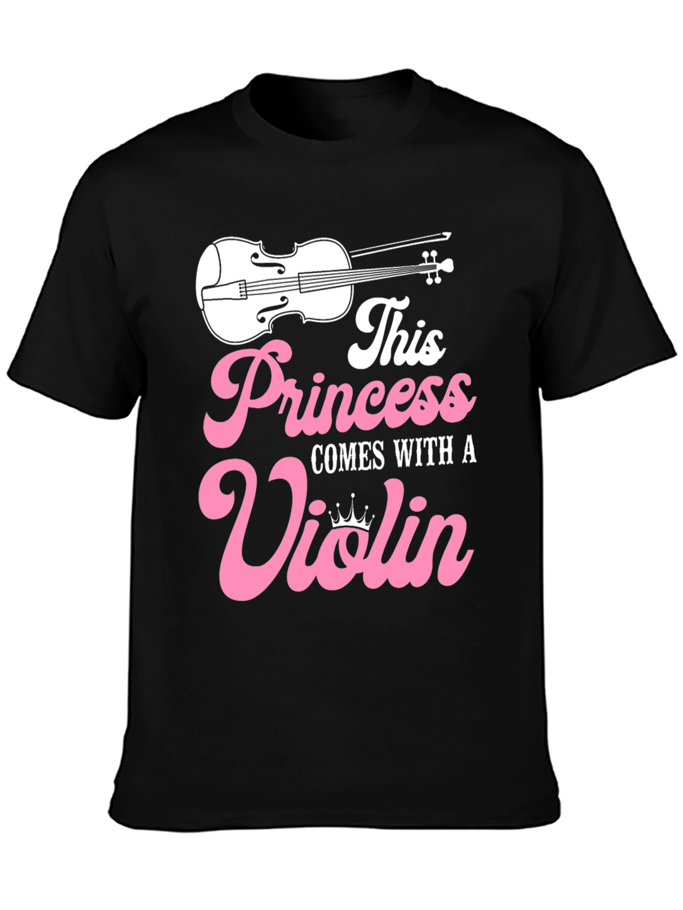 Princess Violin T-Shirt - Musician Girl Tee