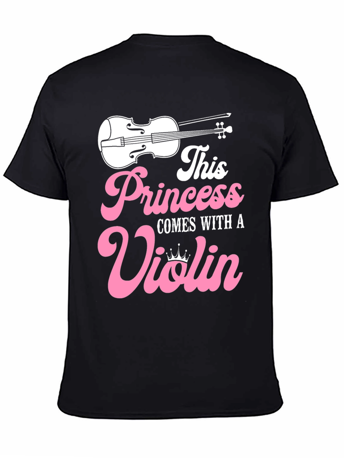 Princess Violin T-Shirt - Musician Girl Tee