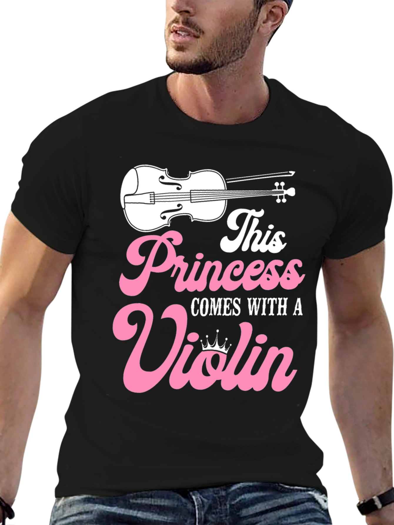 Princess Violin T-Shirt - Musician Girl Tee