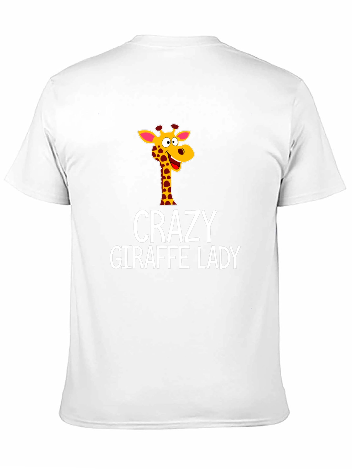 Crazy Giraffe Lady T-Shirt - Fun Animal Tee
